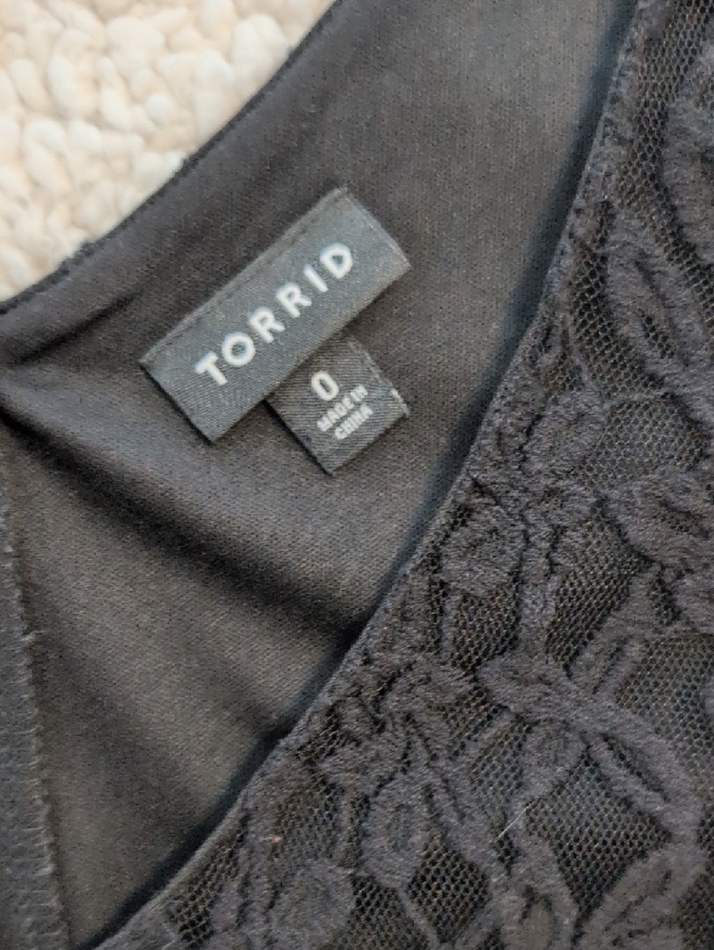 Torrid Black Floral Lace V-Neck Dress - Picture 2 of 5